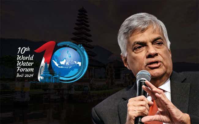 President Wickremesinghe attends world water forum in Indonesia