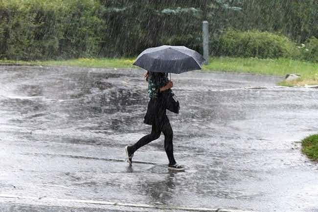 Showers or thundershowers expected in several areas