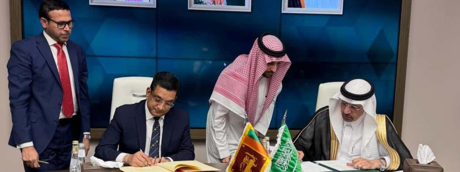 Saudi Arabia and Sri Lanka sign investment promotion MoU
