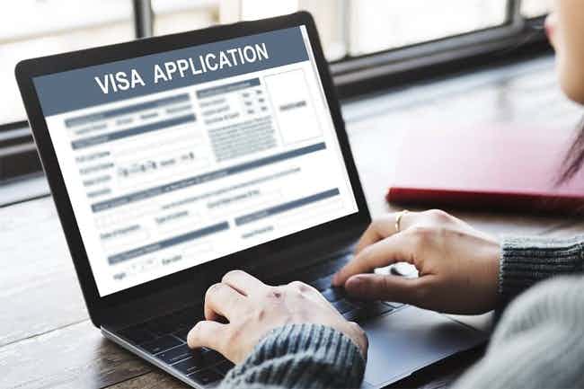 New process & online application portal for visas  