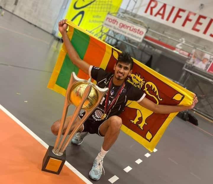 Mahela Indeewara flies the Lankan flag high in the volleyball world
