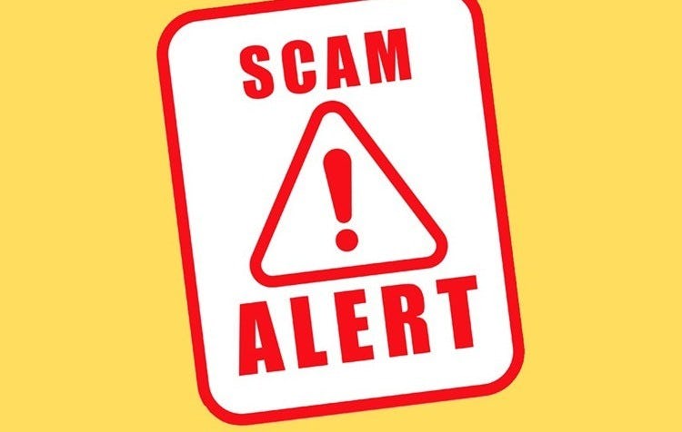  Be aware; don’t fall prey to financial scams