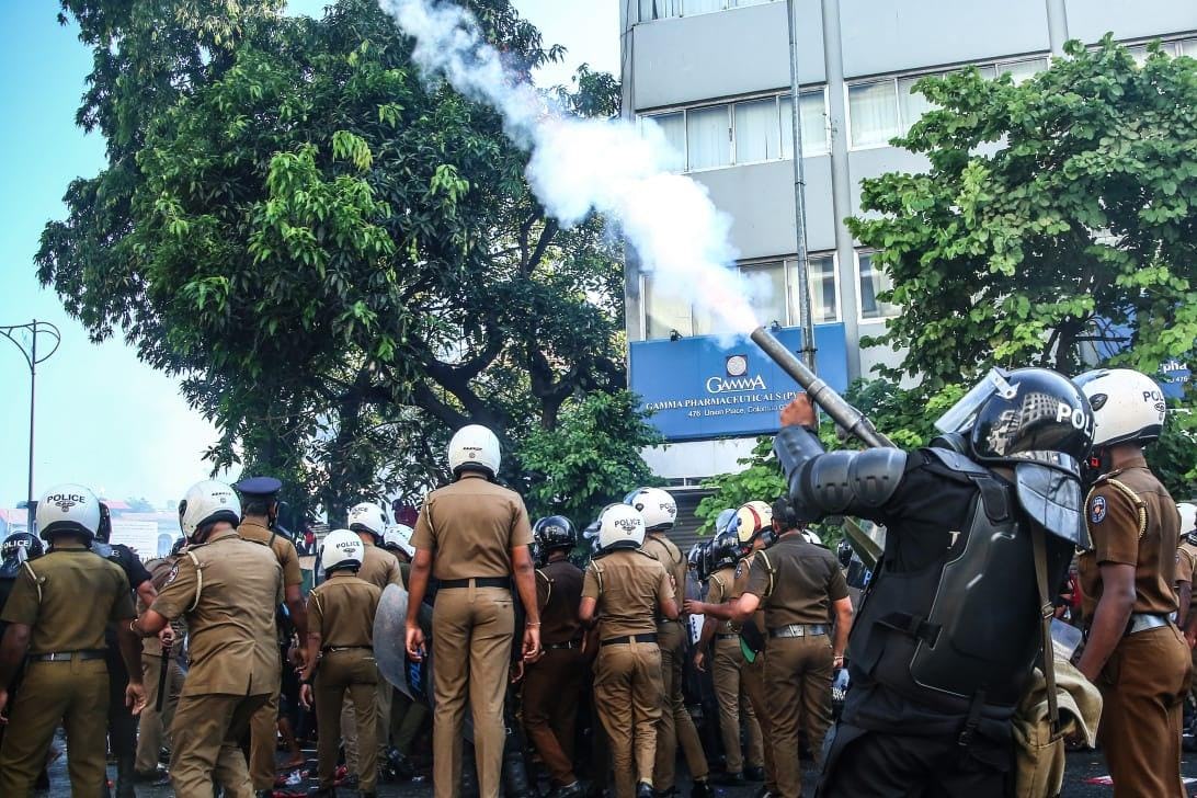 Police defends use of water cannons, tear gas