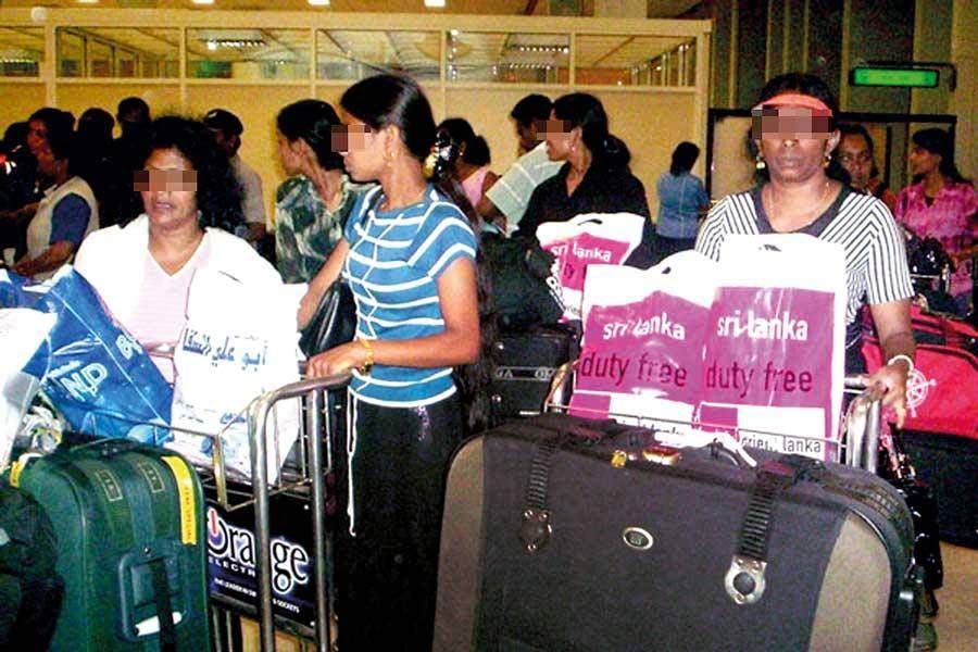 48 Sri Lankan domestic workers stranded in Kuwait return home