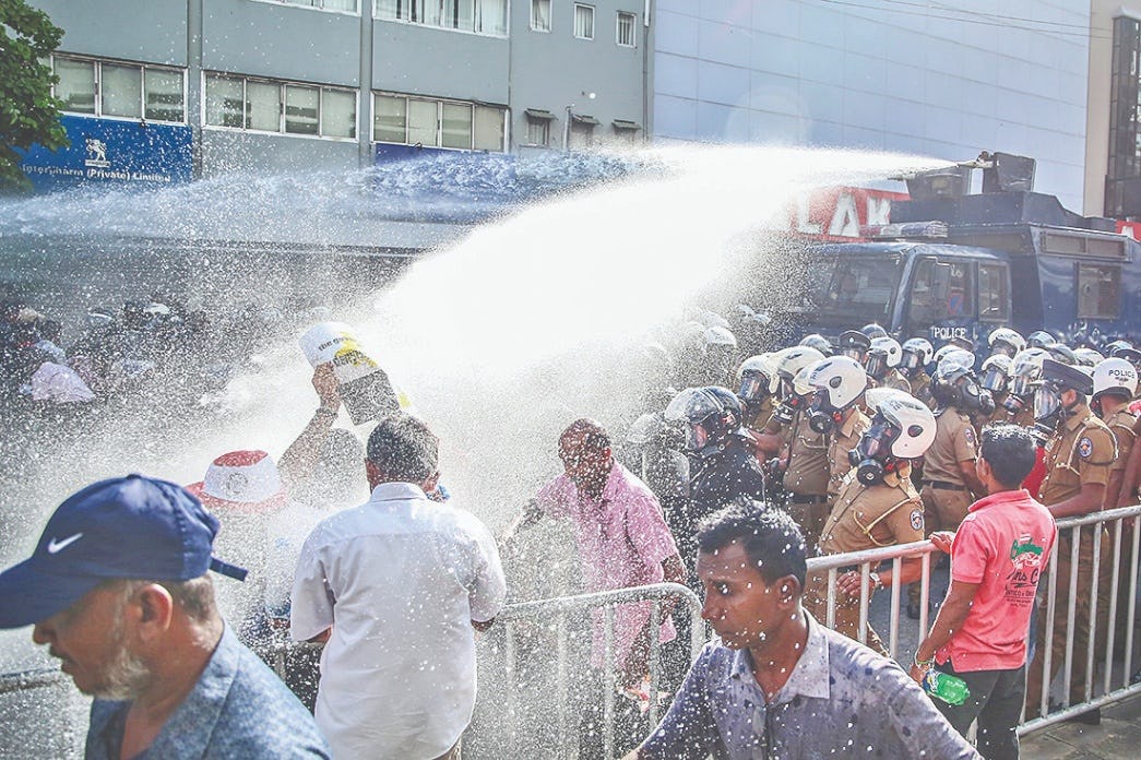 Massive NPP protest stifled by court orders and water cannons 