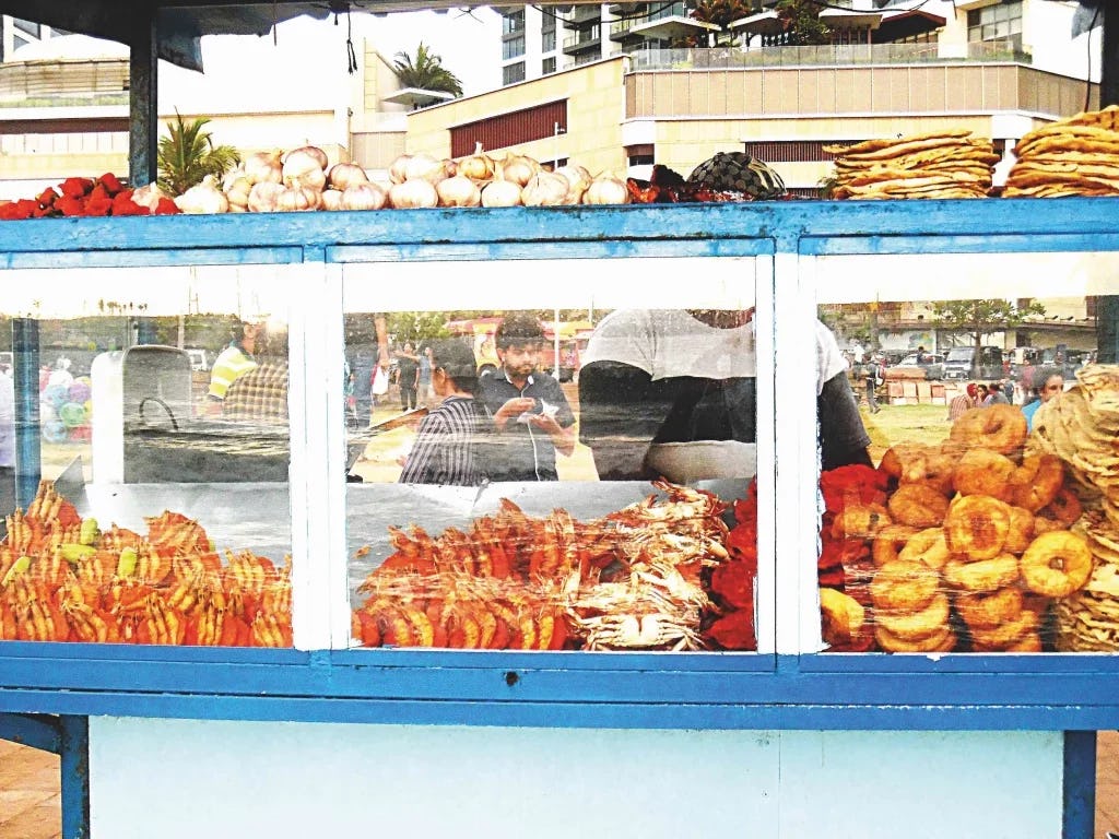 Double blow for food vendors at Galle Face